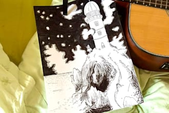 draw ink illustrations for you in moomins style