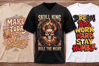 do custom vector and unique groovy typography tshirt design