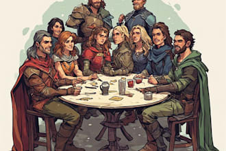 draw your dnd party