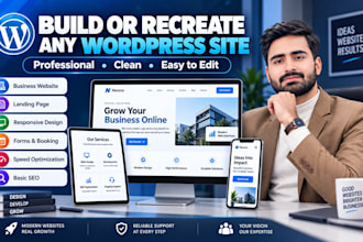 clone redesign or recreate any wordpress website