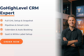 set up your gohighlevel crm, pipelines, workflows and snapshots