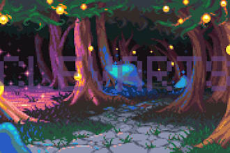 draw pixel art background tilesets game environment animated pixel art scene
