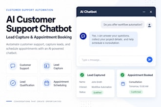 build an ai chatbot for lead capture and appointment booking
