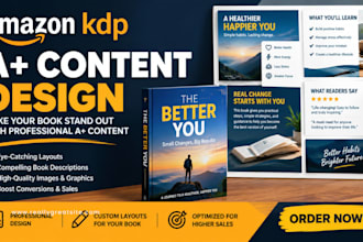 design professional KDP a plus content for your book
