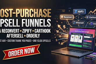 setup post purchase upsell funnels reconvert zipify carthook aftersell orderly
