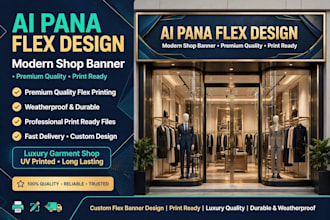 create ai generated poster and shop flex design