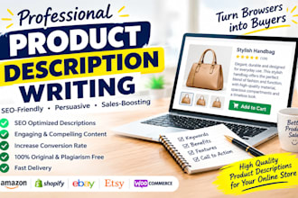 write SEO friendly product descriptions