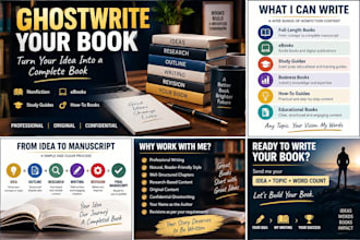 ghostwrite a professional nonfiction book, and study guide