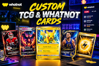 design custom pokémon, tcg, game cards whatnot cards