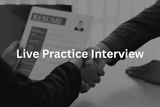 practice your interview with real, live coaching