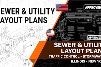 do sewer layout traffic control plan stormwater utility layout plan illinois ny