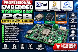 design esp32 stm32 arduino and iot pcb for embedded system