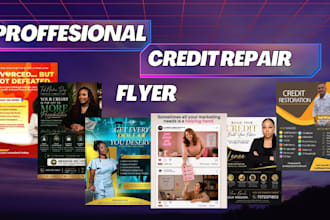 tax flyer, credit repair flyer, business flyer