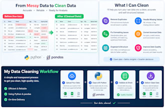 clean data using python