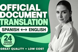 translate and certify official documents in spanish and english