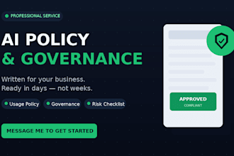 write ai policies and governance guidelines for your business