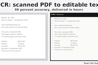 extract text from scanned PDF or images with high accuracy