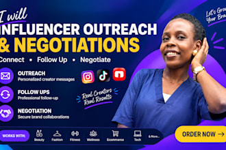outreach and negotiate with influencers for your brand