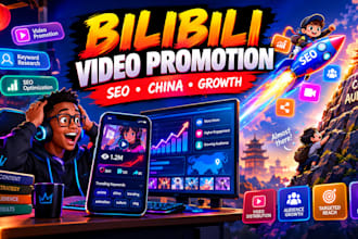 do china video marketing SEO and promote videos on bilibili, douyin, rednote