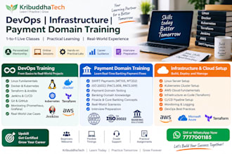 provide one to one devops, infrastructure and payment domain training