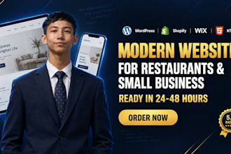 build a fast, modern website for your restaurant, cafe or small business