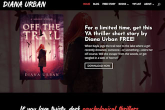 design an author website book author website
