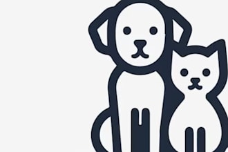 create a professional dog logo design
