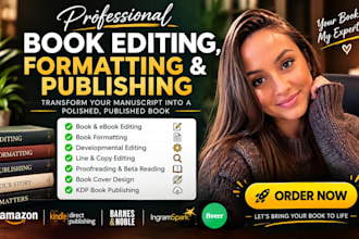 book editing and formatting, manuscript formatting and developmental book editor