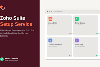 setup zoho CRM zoho  campaign zoho  one  zoho book zoho CRM setup zoho  app