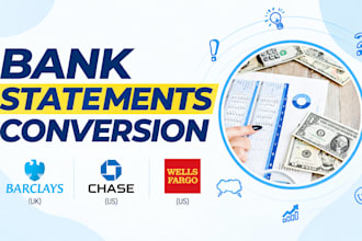 convert your bank statements to excel