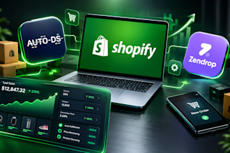 build a high converting autods, zendrop, shopify dropshipping store