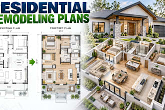 design residential remodeling plans with renovation layouts 3d views