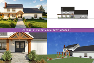 make 3d models and floor plans in chief architect