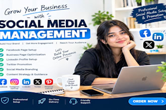 do twitter promotion facebook page setup linkedin and business page