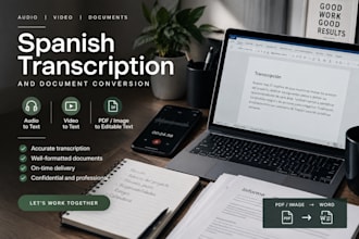 transcribe spanish audio, video and documents