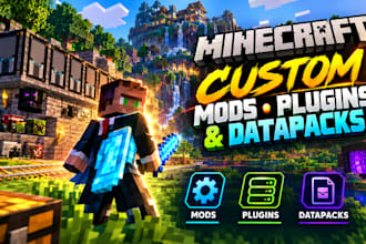 develop custom minecraft mods, plugins, and datapacks
