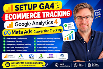 setup ga4 ecommerce tracking, google analytics 4, meta ads conversion tracking