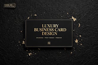 design luxury business card and premium business card