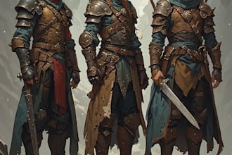 illustrate your dungeons and dragons rpg character or party