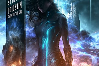 design a professional sci fi fantasy cover for your book