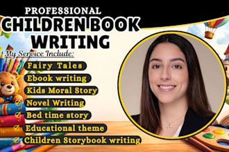 do children book writing kids storybook writing short stories book ghostwriting