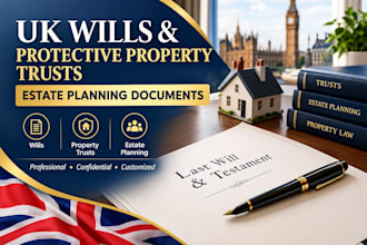 draft UK wills protective property trusts and estate planning documents