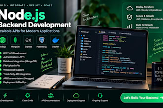 develop nodejs backend rest API with mongodb