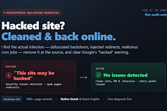 remove malware and clean your hacked wordpress site fast