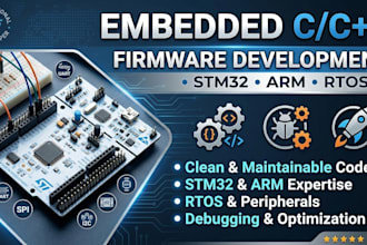 develop embedded firmware for microcontrollers