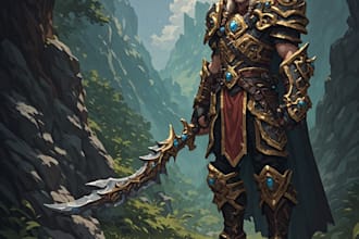 draw your oc, world of warcraft or dnd fantasy character