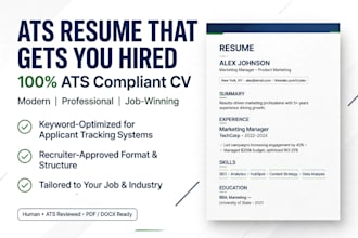 write ats cv resume, cover letter for uk usa jobs