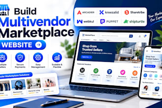 build multivendor marketplace website in arcadier kreezalid sharetribe developer
