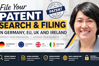 be your german patent attorney search and filing in germany, eu, UK and ireland