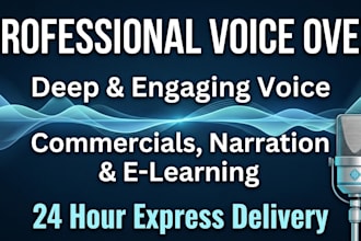 record a professional urdu and english voice over
